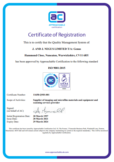ISO 9001:2015 certification