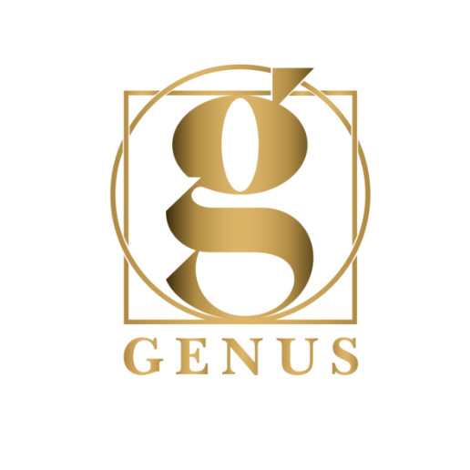 Genus logo in gold